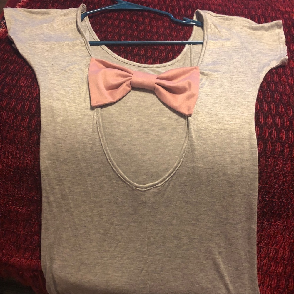 Cute open back Tee